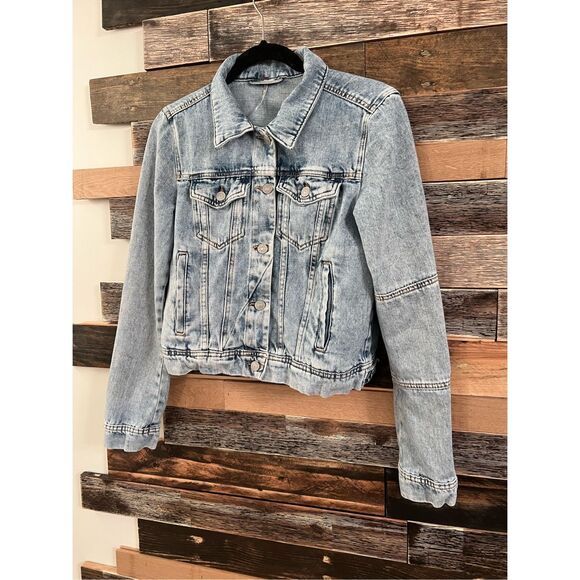 Free People Denim Blue Jean Jacket - Picture 2 of 5